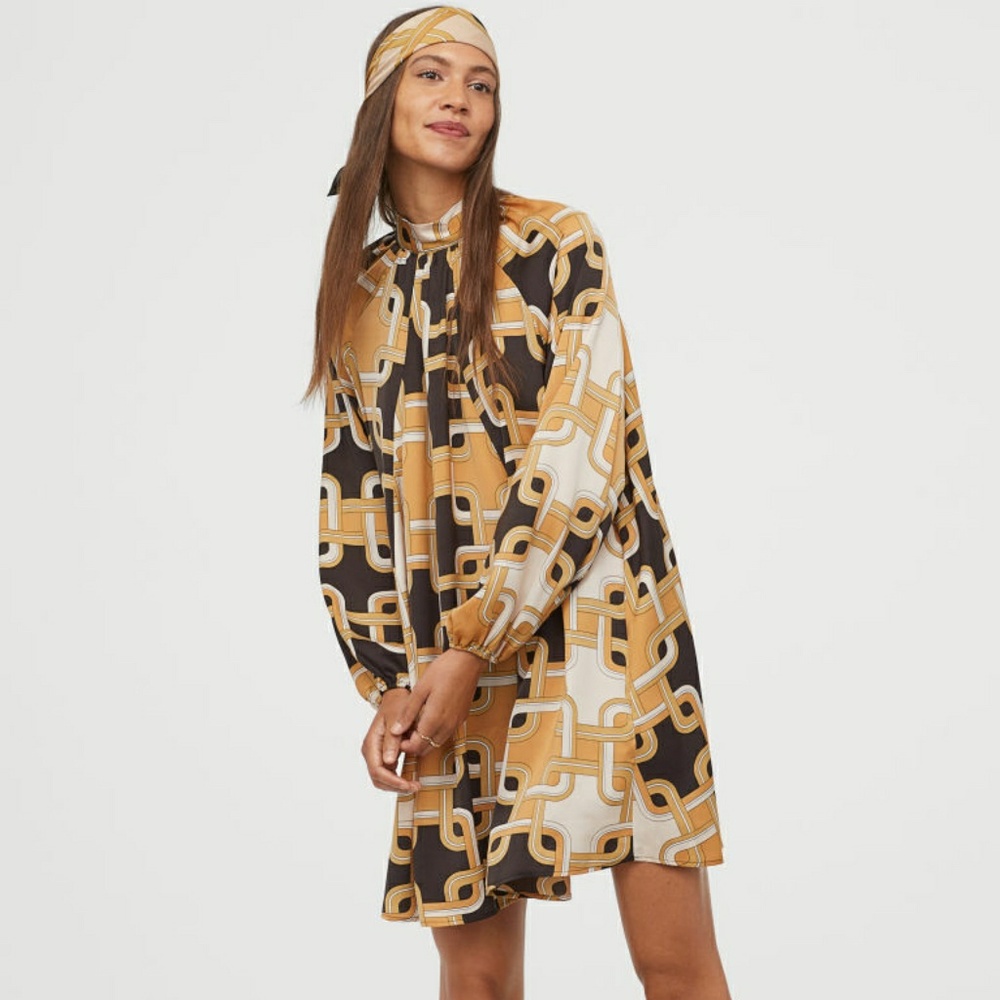H&M stand up collar dress - sold out online